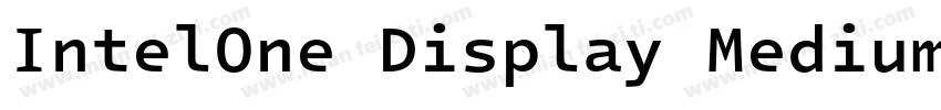 IntelOne Display Medium字体转换